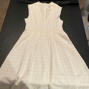 Kate spade white mid length dress